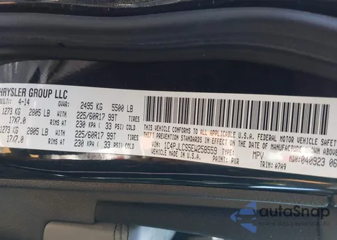 2014 Jeep Cherokee Latitude z USA, uszkodzony, nr VIN 1C4PJLCS5EW258559